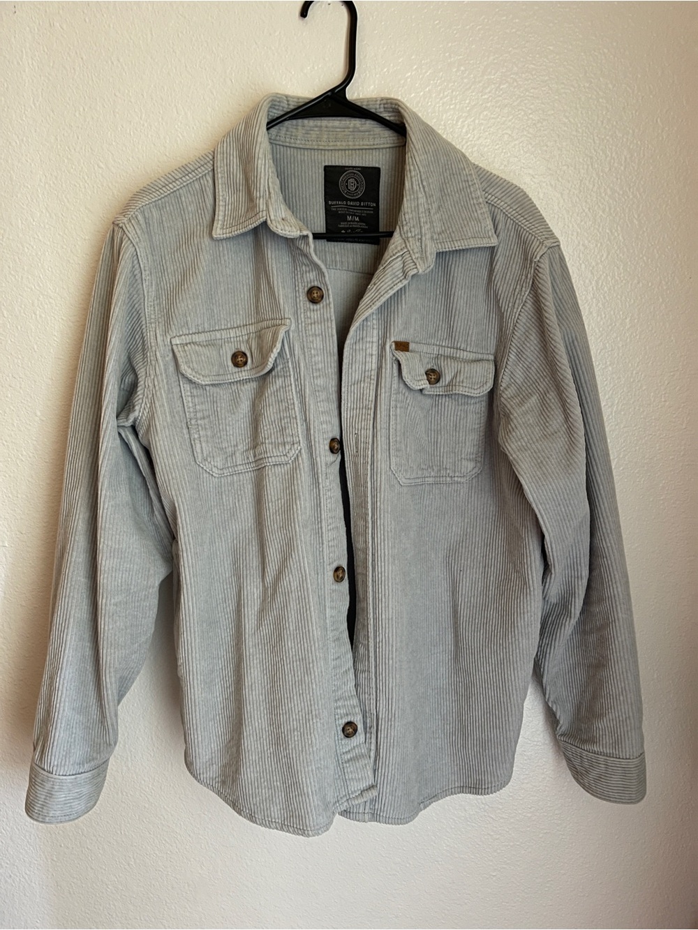 Buffalo David Bitton Blue Corduroy Shacket